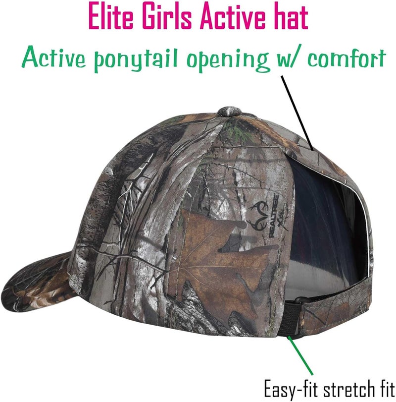 EDTREK Elite Girls Easy-fit Ponytail Hat Womens Trendy Baseball Cap Active Summer Beach Hat - Image 5
